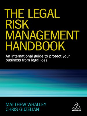 cover image of The Legal Risk Management Handbook